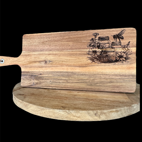 Laserm etched serving boards