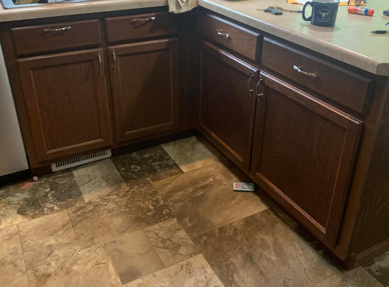 dark oak kitchen makeover dark oak kitchen makeover