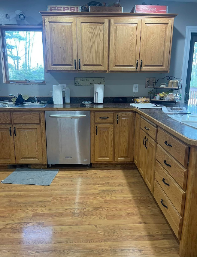 Two tone kitchen before